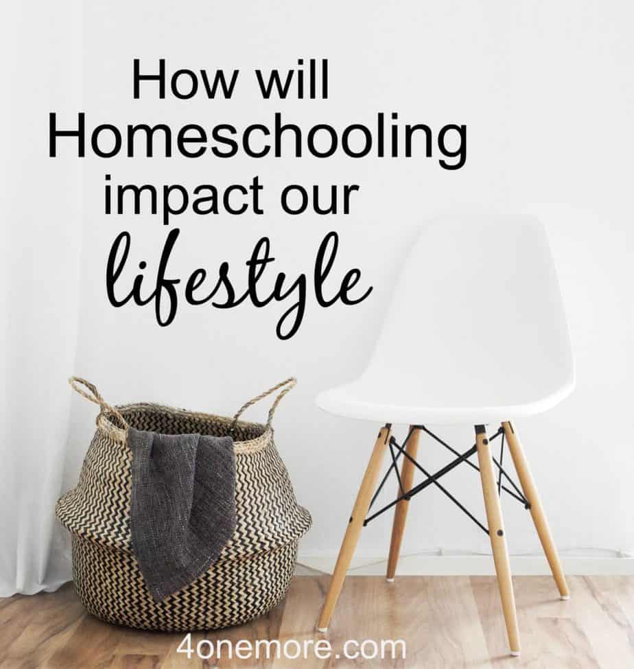 Are you considering homeschooling? Here's a candid look at how homeschooling may impact your lifestyle. Are you ready for the changes it may bring? See the video @4onemore.com