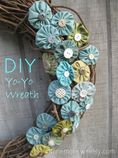 DIY Yo Yo Wreath