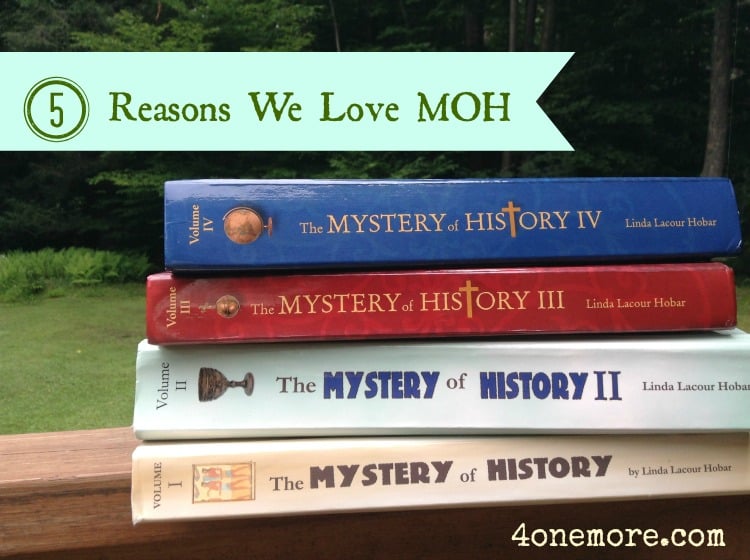 Looking for a homeschool history curriculum?  Here are 5 reasons we love Mystery of History  plus an inside peek into how we used it with multiple kids.
