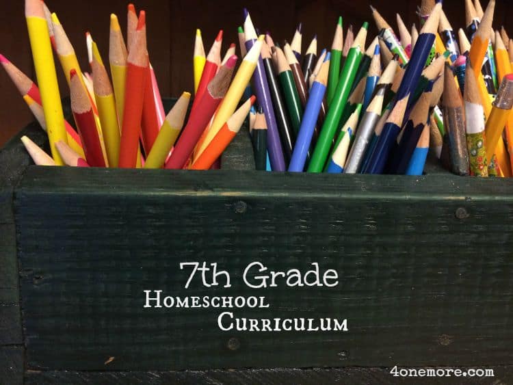 Homeschool Curriculum for 7th Grade