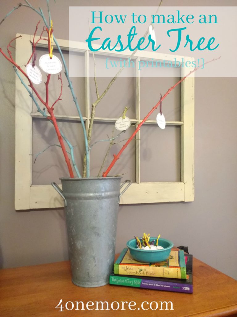 Create an Easter Tree with your kids to help walk them through the significance of the Resurrection. Download free printables to get started.