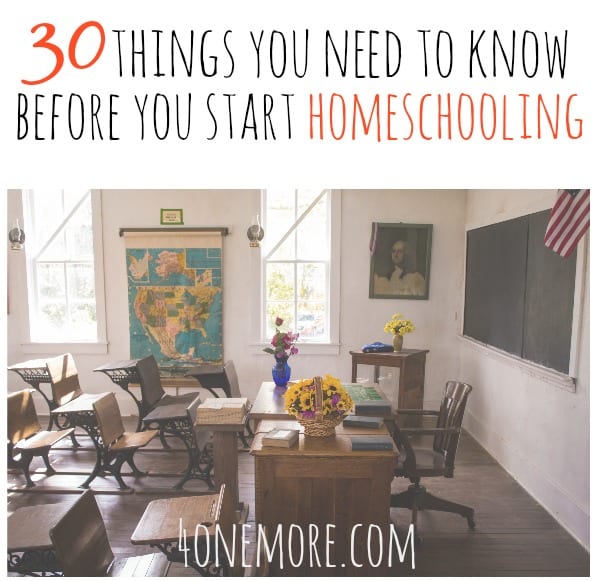 30 things you need to know before you start homeschooling