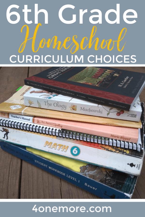 Want to take a peek into what we're using to homeschool 6th grade?  