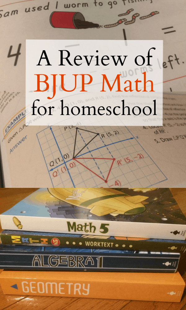 Here's a BJU Press Math Review from our 10+ years of using this math curriculum in our homeschool at every level from K to high school.