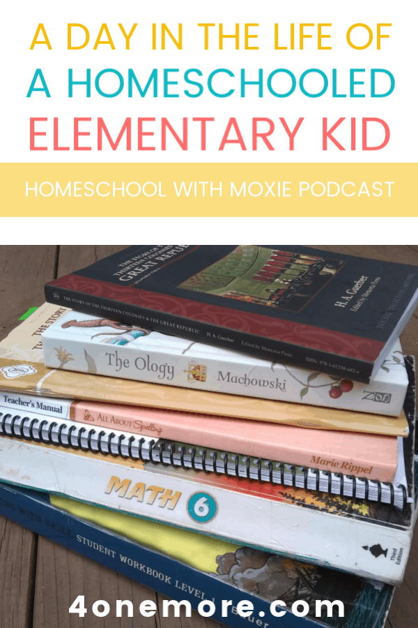 Here's a a bit of a peek into what a homeschool day is like for my 6th grader.  Spoiler alert: homeschooling changes through the years and from kid to kid.