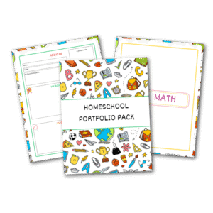 Colorful Homeschool Portfolio Pack