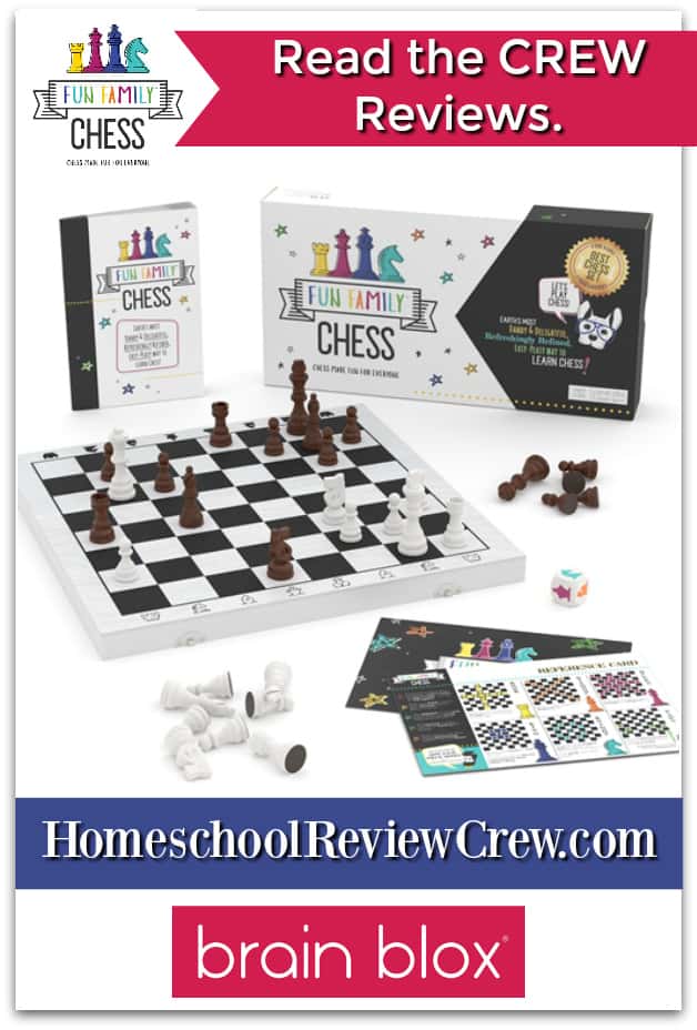 Fun Family Chess from Brain Blox is a great addition to your game closet!  Even your youngest kids can learn to play chess with this game.