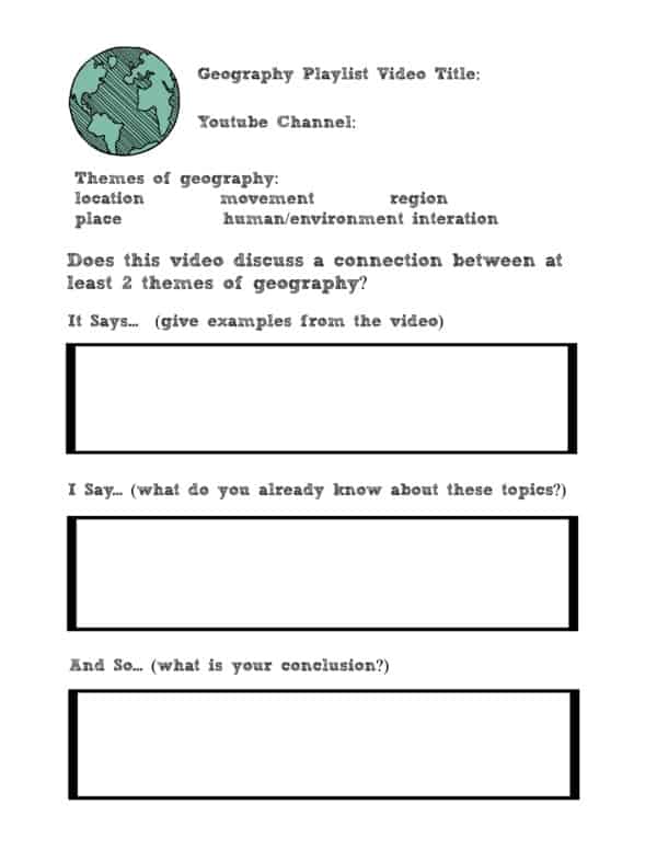 Video Response Assignment Bundle PLUS The Ultimate YouTube Playlist for World Geography - Image 3