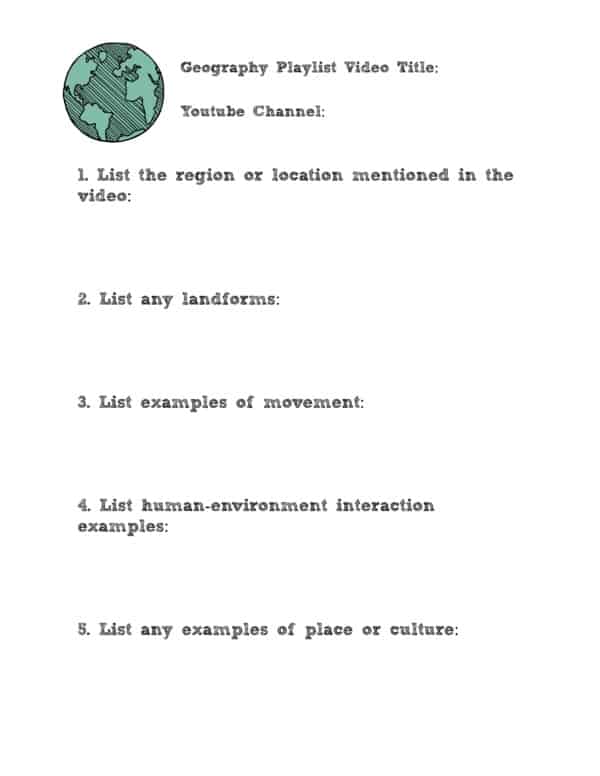 Video Response Assignment Bundle PLUS The Ultimate YouTube Playlist for World Geography - Image 4
