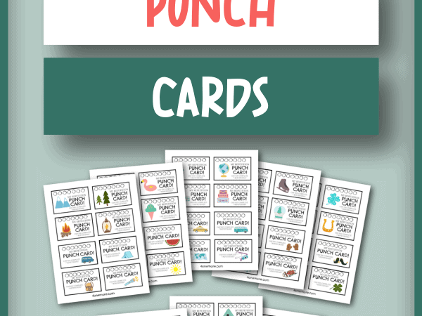Free Reward Punch Cards to use in Homeschool or Classroom