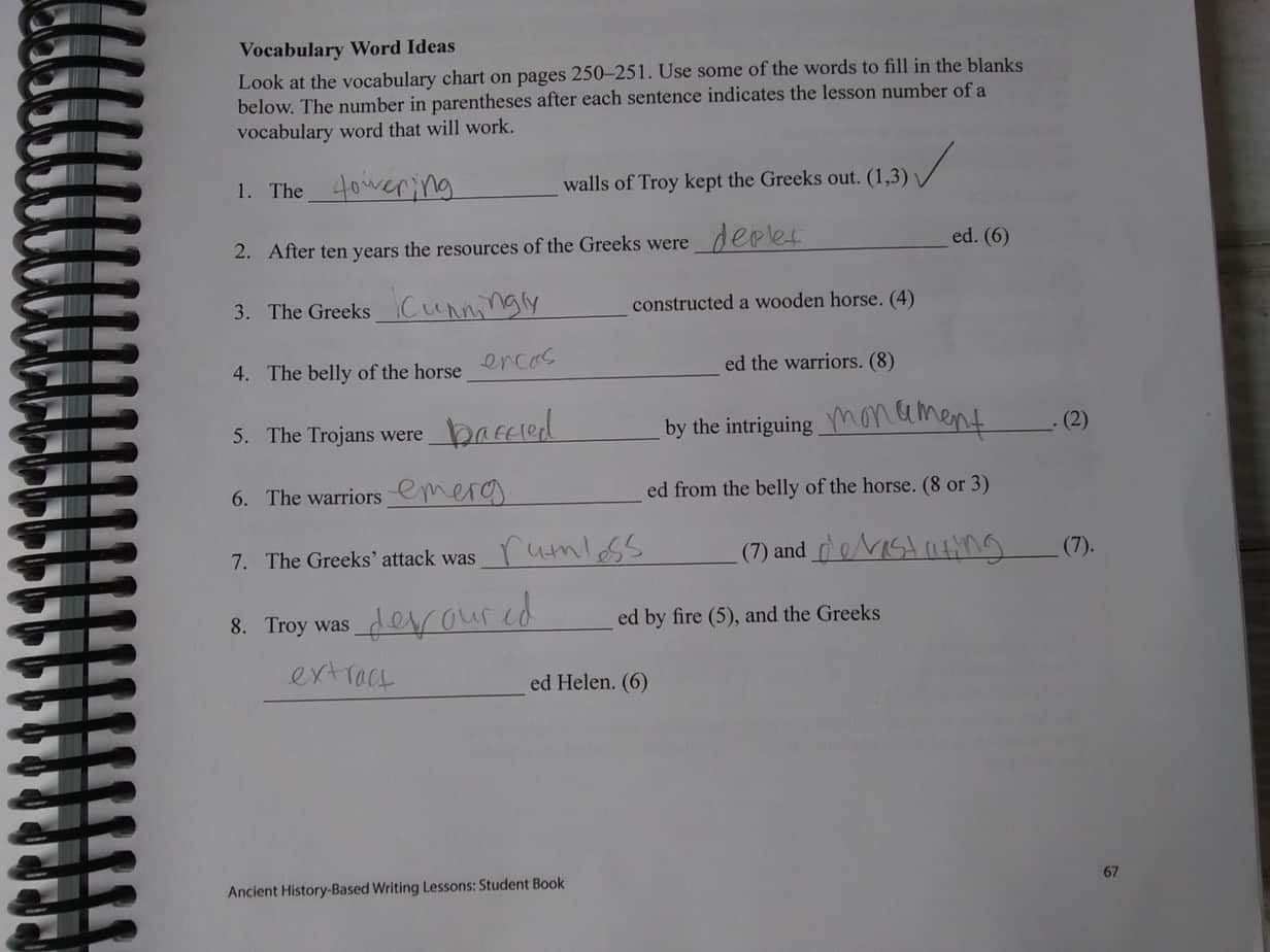 IEW Ancient History Based Writing Lessons REVIEW 4onemore Iew ancient history based writing lessons review 4onemore