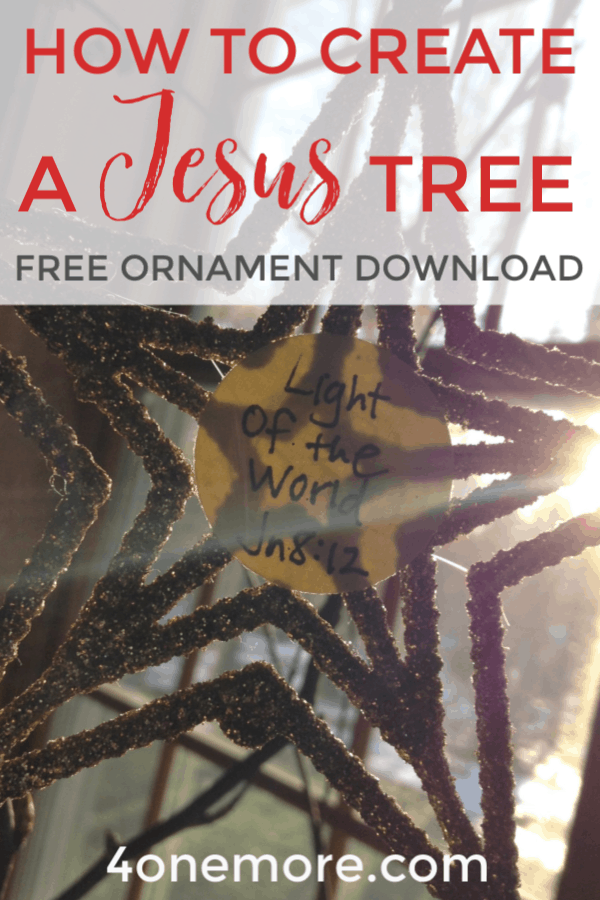 Celebrating Advent: How to create a Jesus Tree - and download free ornaments to get you started!