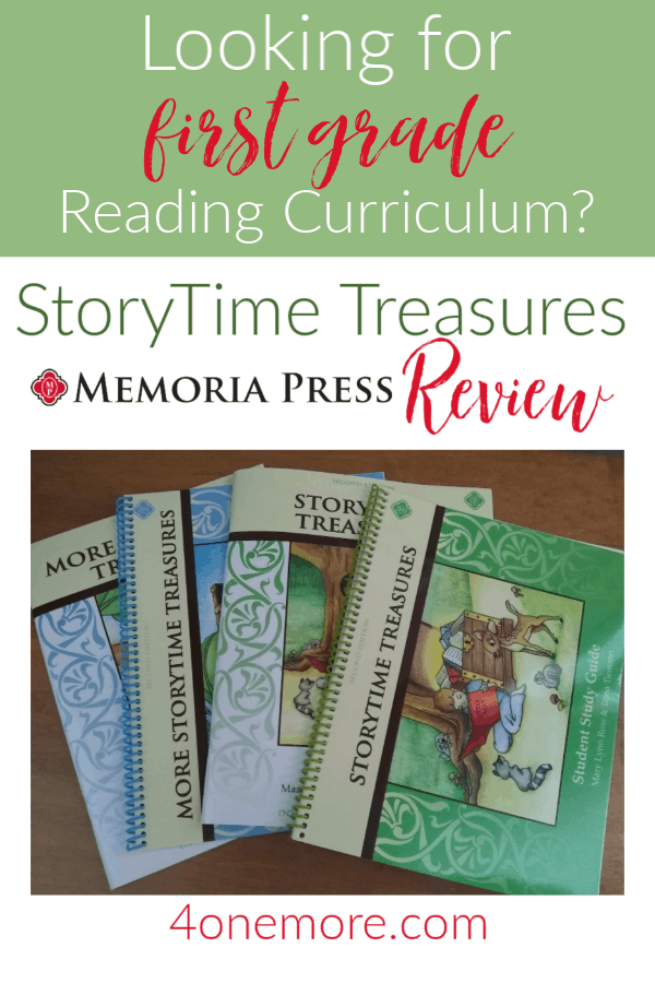 Here's a peek inside our experience with StoryTime Treasures from Memoria Press.  It's a solid and easy-to-use reading curriculum for 1st grade.