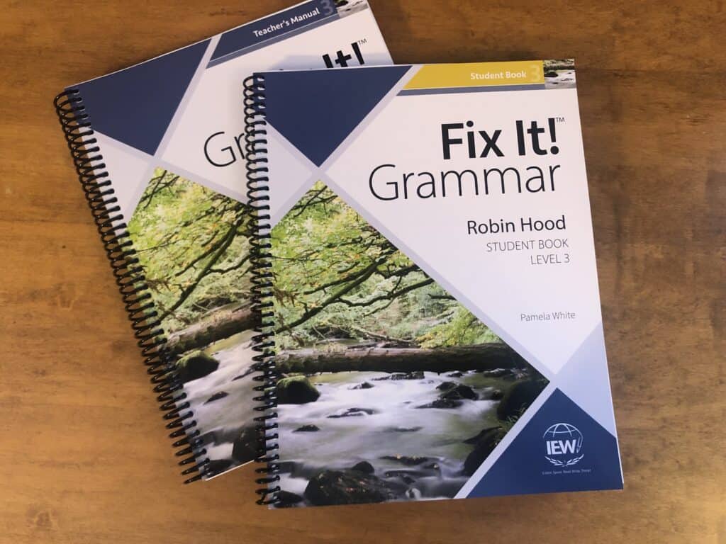 Here's our review of IEW's Fix It! Grammar Robin Hood, level 3, book.