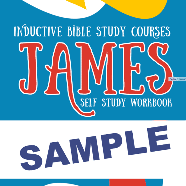 This sample will give you the first ten pages of the James Self Study Workbook for Inductive Bible study for grades 5-12.