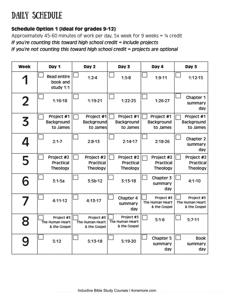 James Self Study Workbook SAMPLE pages 1-10 - 4onemore
