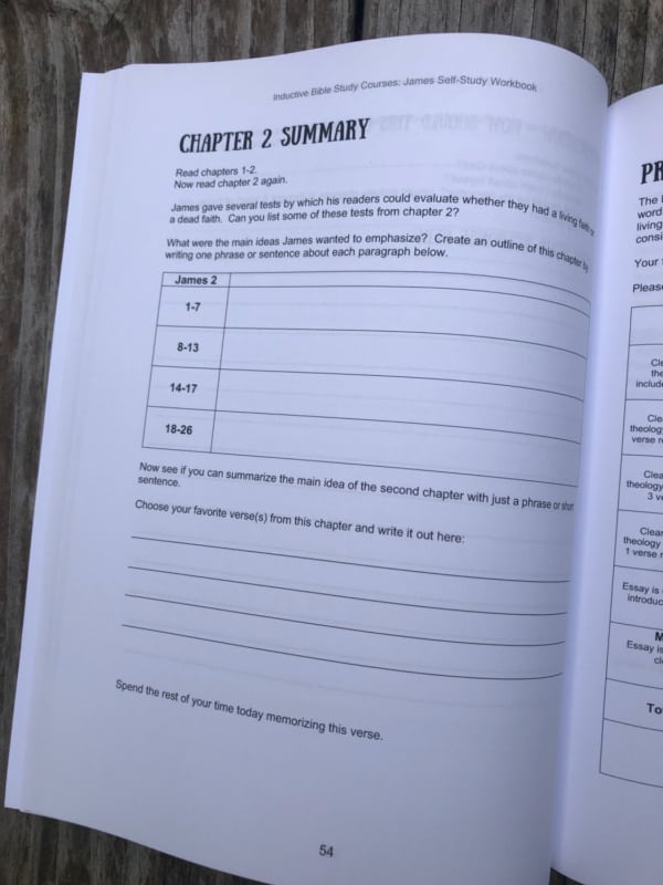 James: Self Study Workbook for Inductive Bible Study PHYSICAL WORKBOOK - Image 9