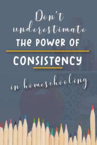 You can’t control everything, but as the parent, you can control consistency in homeschooling. Here's why consistency is so important.
