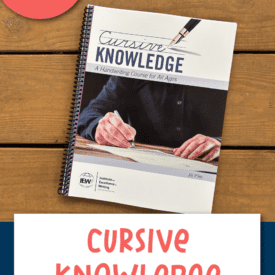 Here's how IEW Cursive Knowledge worked for us as a handwriting review for our sixth grader. It only takes a few minutes a day.
