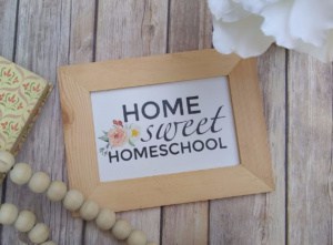 FREE Home Sweet Homeschool Print - 4onemore