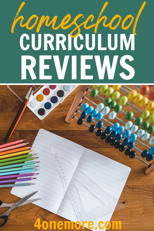 Homeschool Curriculum Reviews 4onemore
