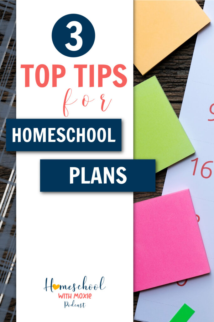 Here are my 3 top tips for homeschool plans that can bring more simplicity, peace, and confidence to your homeschooling.