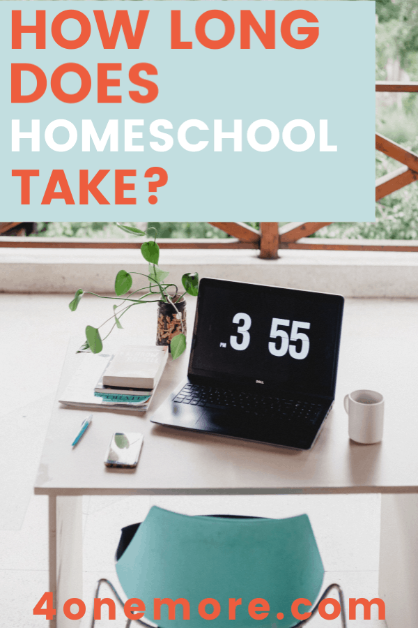 One question of families considering homeschool or being thrown into homeschool suddenly is how to schedule a day. How long does homeschool take? 