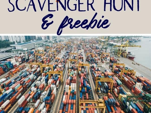 Mini Geography Lesson:  Imports Scavenger Hunt (with FREEBIE)
