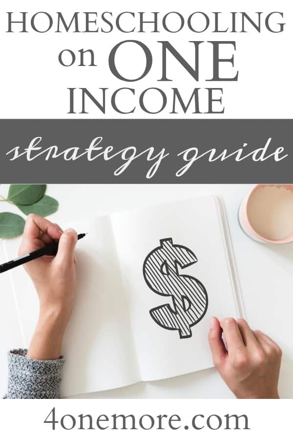 You can totally homeschool on one income if you know these strategies.