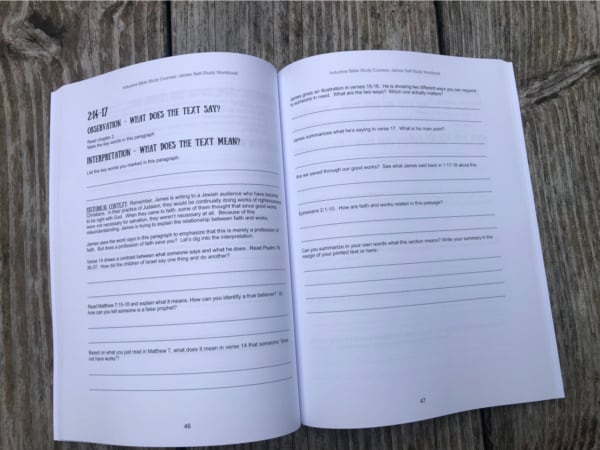 James: Self Study Workbook for Inductive Bible Study PHYSICAL WORKBOOK - Image 8