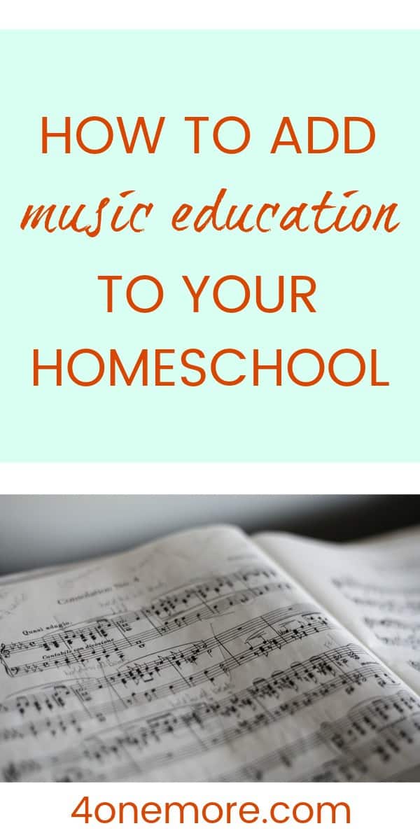 how to add music education to your homeschool