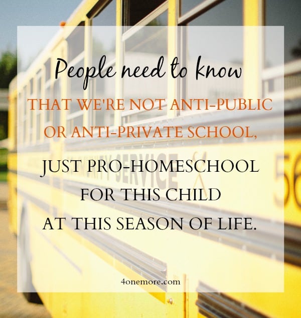 What the outside world needs to understand about homeschool families
