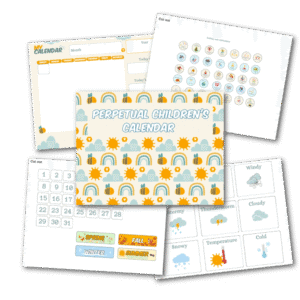 Perpetual Children's Calendar