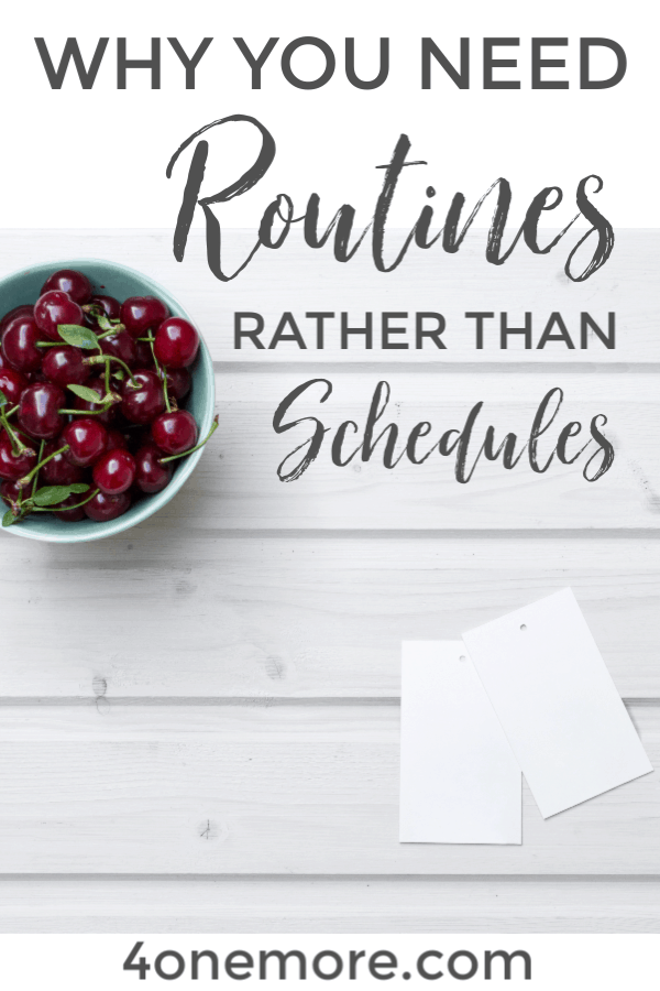 If you're feeling frazzled and behind by your schedules, then you need to consider using homeschool routines instead. 